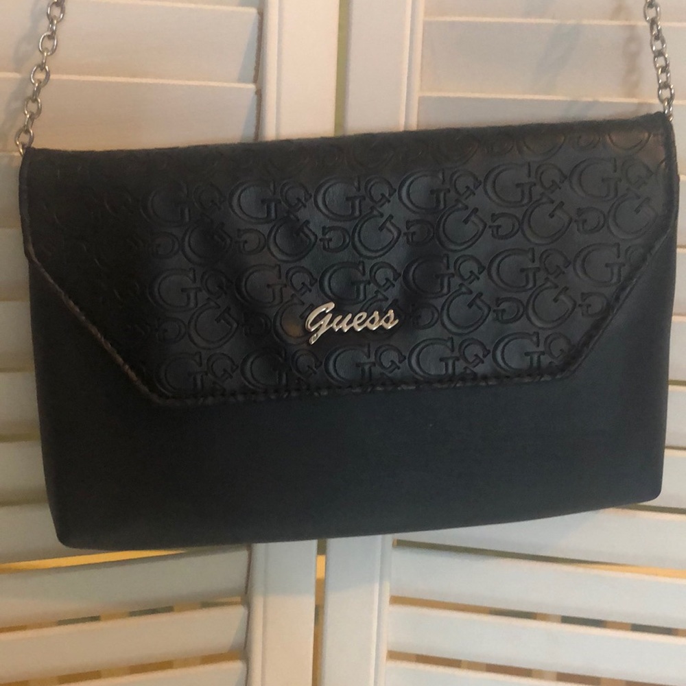 All Black Guess Purse